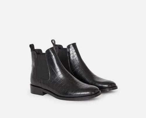 Comfortable mid-heel thick heel short boots children