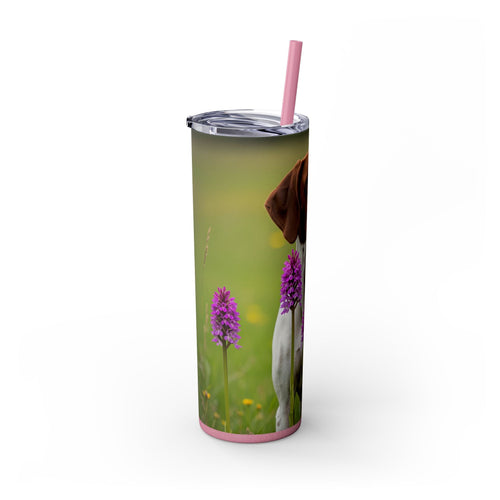 Skinny Tumbler with Straw – 20 oz Stainless Steel Cup