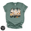 Ghost Cat Trio Tee | Cute Halloween Black Cat Graphic T-Shirt