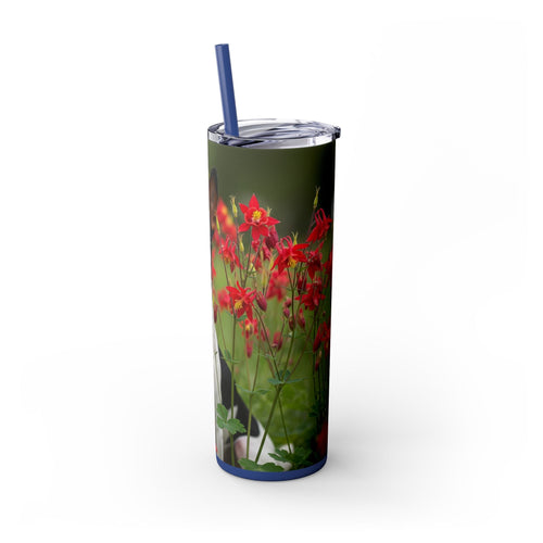 Skinny Tumbler with Straw – 20 oz Stainless Steel Cup