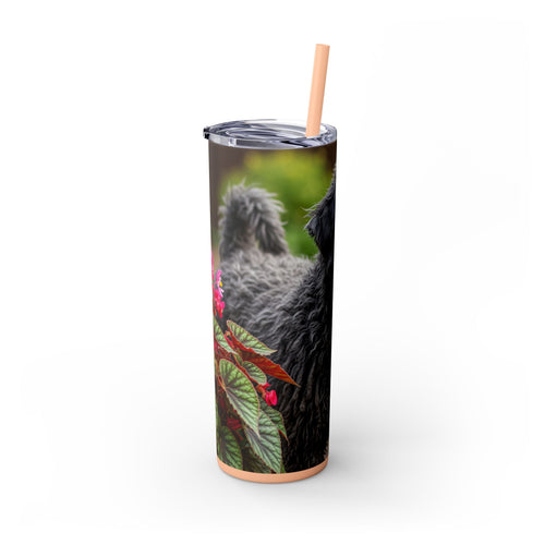 Skinny Tumbler with Straw – 20 oz Stainless Steel Cup