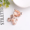 Little bear love crystal brooch female