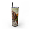 Skinny Tumbler with Straw – 20 oz Stainless Steel Cup