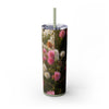 Skinny Tumbler with Straw – 20 oz Stainless Steel Cup