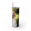Skinny Tumbler with Straw – 20 oz Stainless Steel Cup
