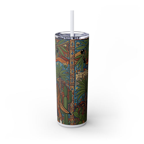Skinny Tumbler with Straw – 20 oz Stainless Steel Cup