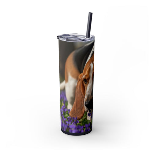 Skinny Tumbler with Straw – 20 oz Stainless Steel Cup