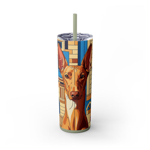 Skinny Tumbler with Straw – 20 oz Stainless Steel Cup