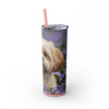 Skinny Tumbler with Straw – 20 oz Stainless Steel Cup