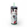 Skinny Tumbler with Straw – 20 oz Stainless Steel Cup