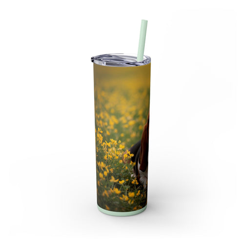 Skinny Tumbler with Straw – 20 oz Stainless Steel Cup