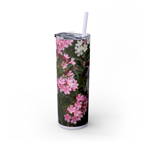Skinny Tumbler with Straw – 20 oz Stainless Steel Cup