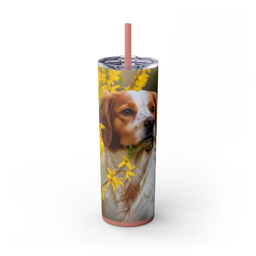 Skinny Tumbler with Straw – 20 oz Stainless Steel Cup