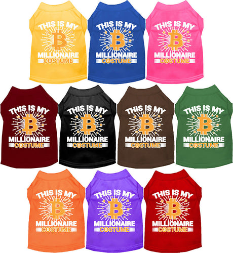 Funny Costume Cat or Dog Shirt for Pets Bitcoin Bro Costume