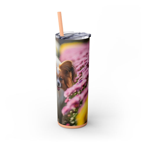 Skinny Tumbler with Straw – 20 oz Stainless Steel Cup