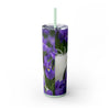 Skinny Tumbler with Straw – 20 oz Stainless Steel Cup