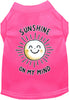 Adorable Cat or Dog Shirt for Pets Sunshine on My Mind
