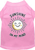 Adorable Cat or Dog Shirt for Pets Sunshine on My Mind