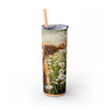 Skinny Tumbler with Straw – 20 oz Stainless Steel Cup