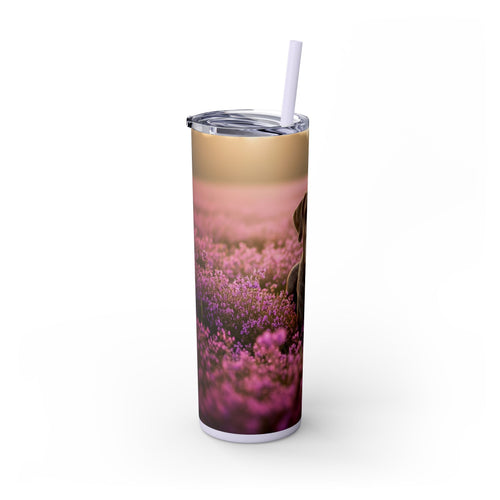 Skinny Tumbler with Straw – 20 oz Stainless Steel Cup