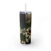 Skinny Tumbler with Straw – 20 oz Stainless Steel Cup