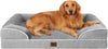 EHEYCIGA Orthopedic Dog Beds for Extra Large Dogs 44x32Inch, Waterproof Memory Foam XL Pet Bed with Sides, Non-Slip and Egg-Crate Foam Big Dog Couch Bed with Washable Removable Cover, Grey