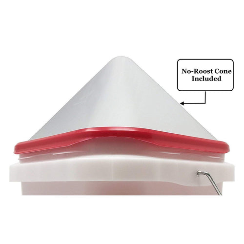 RentACoop 2 Gallon BPA-Free Plastic Bucket Chicken Waterer Set with 4 Horizontal Nipples - Corner Placement 2025 Version