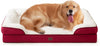 EHEYCIGA Orthopedic Dog Beds for Extra Large Dogs 44x32Inch, Waterproof Memory Foam XL Pet Bed with Sides, Non-Slip and Egg-Crate Foam Big Dog Couch Bed with Washable Removable Cover, Grey