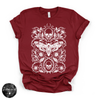 Skull Moth Tee | Gothic Death's Head Moth Graphic T-Shirt {WHITE DESIGN}