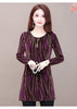 Lurex Mid-length Bottoming Shirt Plus Velvet Thick Plus Size Top