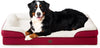 EHEYCIGA Orthopedic Dog Beds for Extra Large Dogs 44x32Inch, Waterproof Memory Foam XL Pet Bed with Sides, Non-Slip and Egg-Crate Foam Big Dog Couch Bed with Washable Removable Cover, Grey