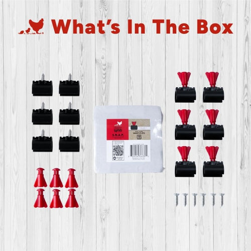 RentACoop Secure Non-Adhesive PVC (S.N.A.P) Watering System S.N.A.P Clips Pack of 12