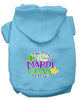 Pet Dog & Cat Hoodie Screen Printed, Little Miss Mardi Gras