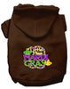 Pet Dog & Cat Hoodie Screen Printed, Little Miss Mardi Gras