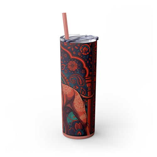 Skinny Tumbler with Straw – 20 oz Stainless Steel Cup