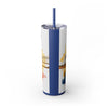 Skinny Tumbler with Straw – 20 oz Stainless Steel Cup
