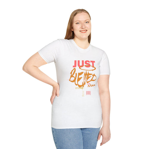 Just Blessed Graffiti Graphic Tee — Urban Faith Inspirational T-Shirt