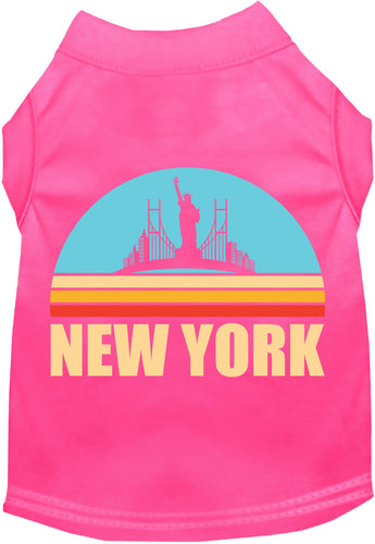Adorable Cat or Dog Shirt for Pets Retro New York
