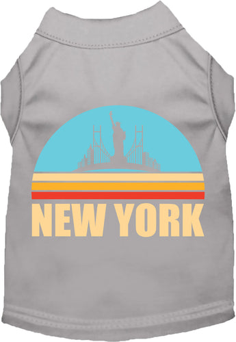 Adorable Cat or Dog Shirt for Pets Retro New York