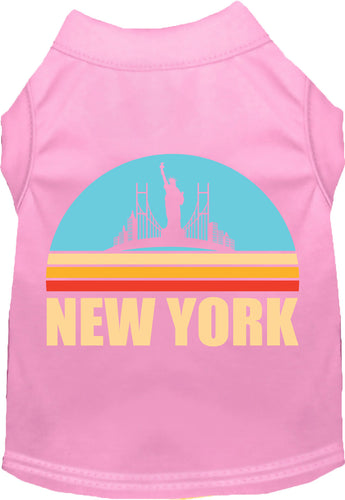 Adorable Cat or Dog Shirt for Pets Retro New York