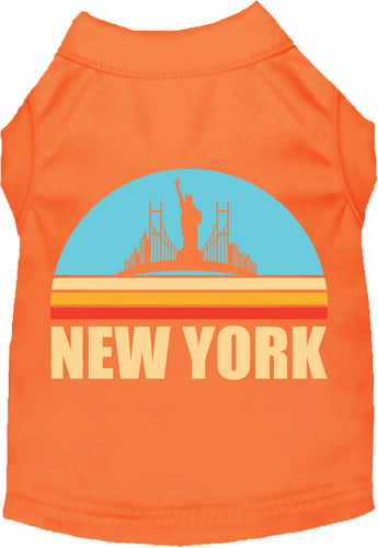 Adorable Cat or Dog Shirt for Pets Retro New York