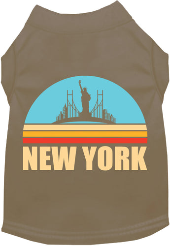 Adorable Cat or Dog Shirt for Pets Retro New York