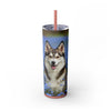 Skinny Tumbler with Straw – 20 oz Stainless Steel Cup