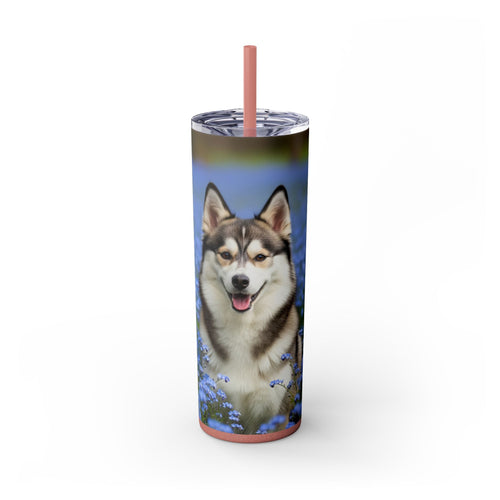 Skinny Tumbler with Straw – 20 oz Stainless Steel Cup