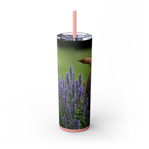 Skinny Tumbler with Straw – 20 oz Stainless Steel Cup