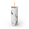 Skinny Tumbler with Straw – 20 oz Stainless Steel Cup