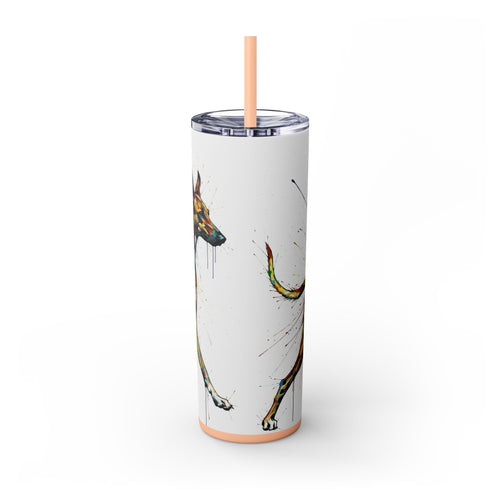 Skinny Tumbler with Straw – 20 oz Stainless Steel Cup