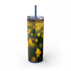 Skinny Tumbler with Straw – 20 oz Stainless Steel Cup