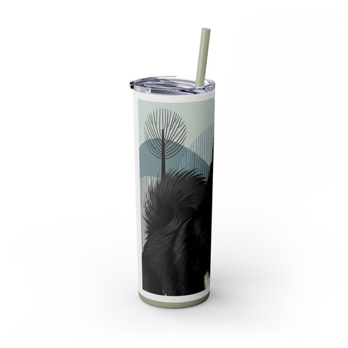 Skinny Tumbler with Straw – 20 oz Stainless Steel Cup