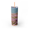 Skinny Tumbler with Straw – 20 oz Stainless Steel Cup